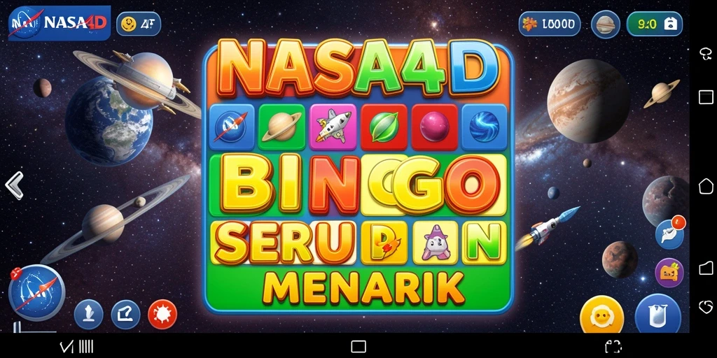 Tampilan utama gameplay Bingo di NASA4D yang menggembirakan.