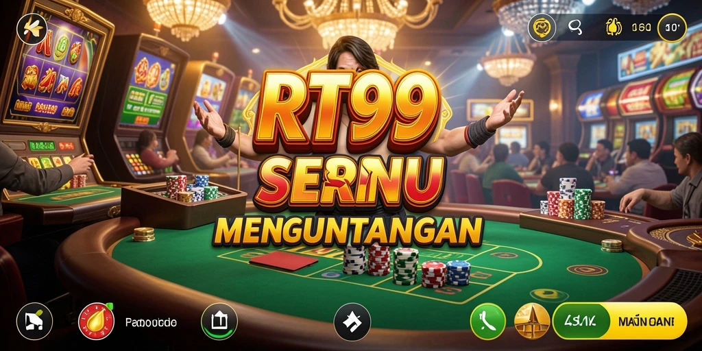 Tampilan gameplay RT99 yang mendebarkan dengan grafis kasino yang memukau.