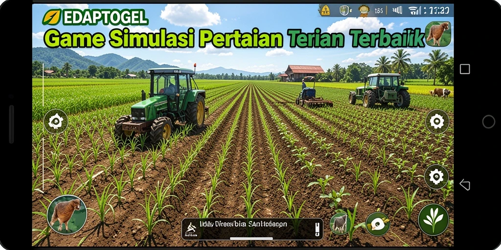 Tangkapan layar gameplay <strong>SEDAPTOGEL</strong> menampilkan aktivitas bercocok tanam yang seru.