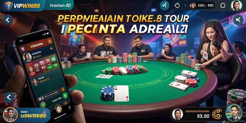 Screenshot gameplay Poker yang menarik dan penuh aksi.