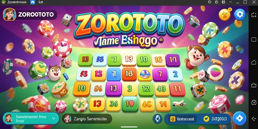 Tampilan gameplay seru dalam aplikasi ZOROTOTO.